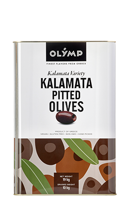 Olymp Kalamata pitted olives in brine 19lt