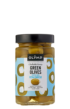 Olymp Green olives stuffed with feta cheese in brine 320ml