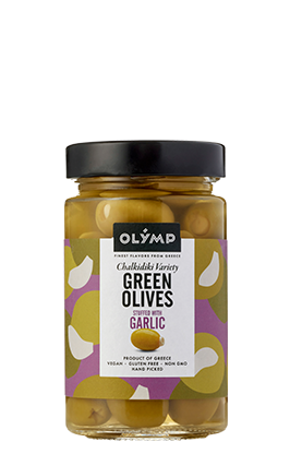 Olymp Green olives stuffed with garlic in brine 320ml