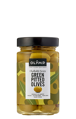 Olymp Green pitted olives in brine 320ml